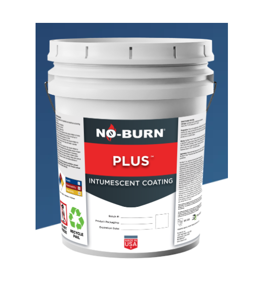 No-Burn Plus Intumescent Coating, 5 gallons, White
