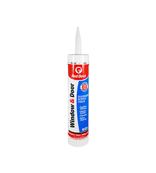 Window & Door Siliconized Acrylic Caulk, Qty: 1