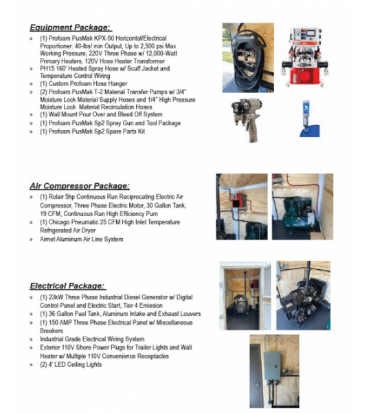 18’ Performance Series Profoam Pusmak KPX-50 Diesel Powered Spray Rig