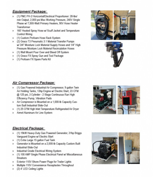 18’ Performance Series PMC PH-2 Front Slider 19kw Gas Generator Powered Spray Rig