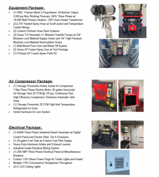 22' Elite Series PMC Premier Mach 2 40 kw Diesel Powered Spray Rig