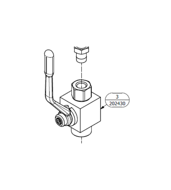 PMC Valve, Ball, 1/4 NPT, 5000PSI
