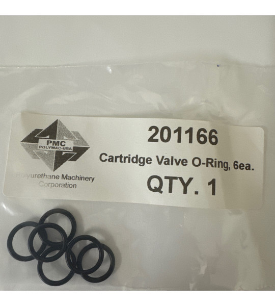 PMC Cartridge Valve O-Ring, Qty 6