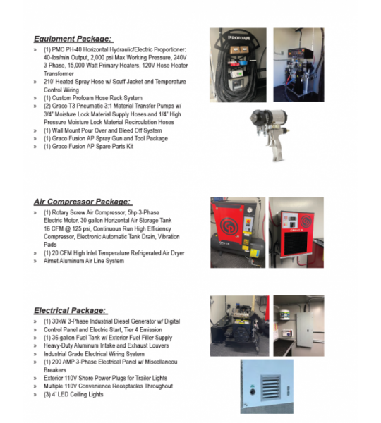 New 20' Pro Series 2-Compartment PMC PH-40, 30kw Diesel Powered Spray Rig